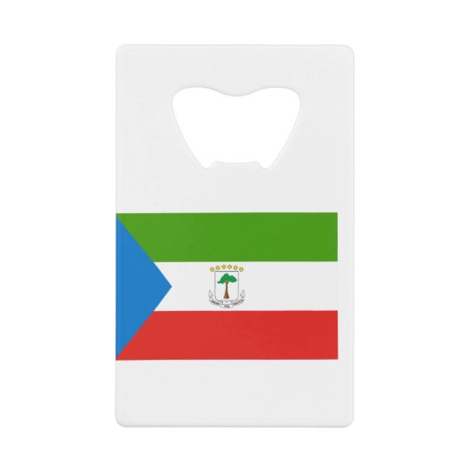 Flag für äquatoriale Guinea Geldbeutel Flaschenöffner (Vorderseite)
