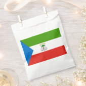 Flag für äquatoriale Guinea Geschenktütchen (Ausgeschnitten)