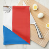 Flag für äquatoriale Guinea Geschirrtuch (Viertel Falte)