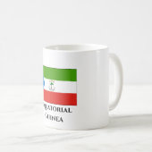 Flag für äquatoriale Guinea Kaffeetasse (VorderseiteRechts)