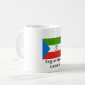 Flag für äquatoriale Guinea Kaffeetasse (Vorderseite Links)