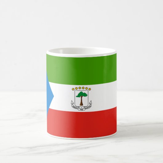 Flag für äquatoriale Guinea Kaffeetasse (Mittel)