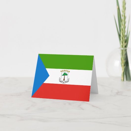Flag für äquatoriale Guinea Karte (Vorderseite)