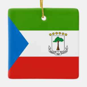 Flag für äquatoriale Guinea Keramikornament