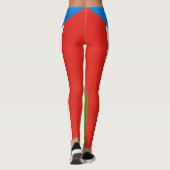 Flag für äquatoriale Guinea Leggings (Rückseite)