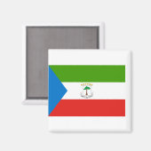 Flag für äquatoriale Guinea Magnet (Vorderseite/Rückseite)