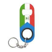 Flag für äquatoriale Guinea Mini Flaschenöffner (Vorderseite)