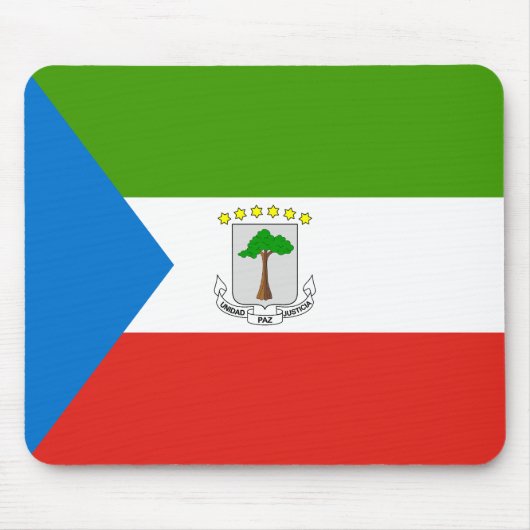 Flag für äquatoriale Guinea Mousepad (Vorne)