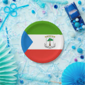 Flag für äquatoriale Guinea Pappteller (Party)