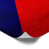 Flag für äquatoriale Guinea Poster (Ecke)