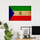Flag für äquatoriale Guinea Poster (Heimbüro)