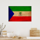 Flag für äquatoriale Guinea Poster (Küche)