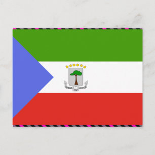 Flag für äquatoriale Guinea Postkarte