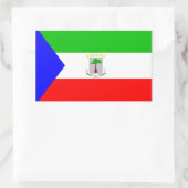 Flag für äquatoriale Guinea Rechteckiger Aufkleber (Tasche)