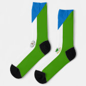 Flag für äquatoriale Guinea Socken (Linkes Detail)