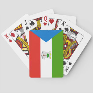 Flag für äquatoriale Guinea Spielkarten