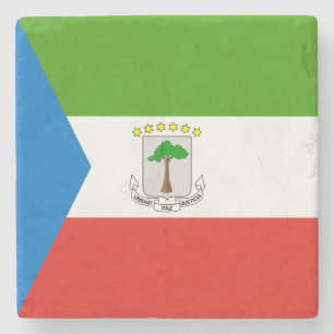 Flag für äquatoriale Guinea Steinuntersetzer