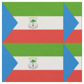 Flag für äquatoriale Guinea Stoff (Nahaufnahme)