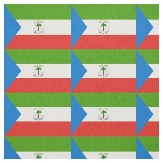 Flag für äquatoriale Guinea Stoff (Muster)