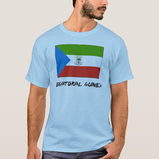 Flag für äquatoriale Guinea T-Shirt (Vorderseite)