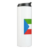 Flag für äquatoriale Guinea Thermosbecher (Nach links gedreht)