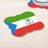 Flag für äquatoriale Guinea Untersetzer (angewinkelt)