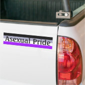 Flag für asexuelle Pride (Text) Autoaufkleber (Auf Lkw)