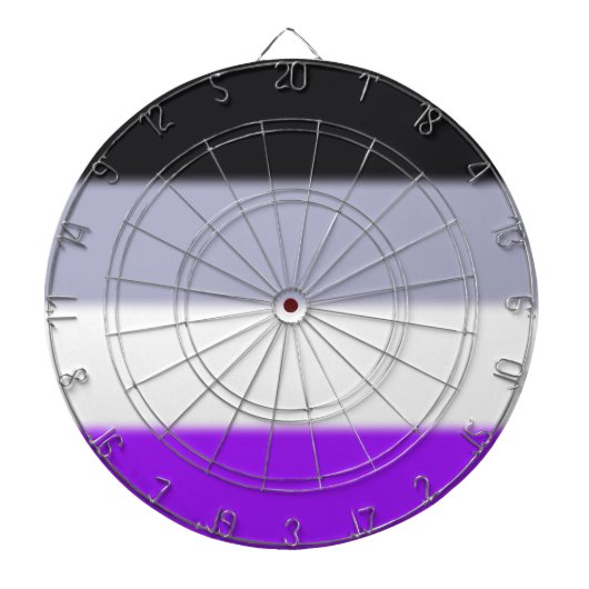 Flag für asexuelle Priese Dartscheibe (vorne)