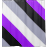 Flag für asexuelle Priese Duschvorhang (Vorderseite)
