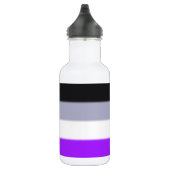 Flag für asexuelle Priese Edelstahlflasche (Rechts)