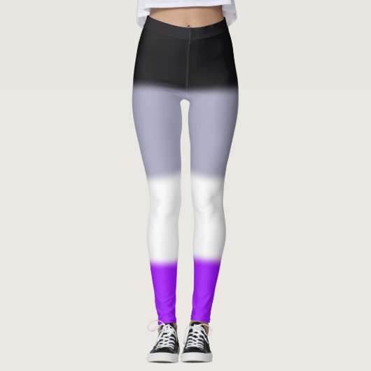 Flag für asexuelle Priese Leggings (Vorderseite)