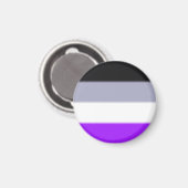 Flag für asexuelle Priese Magnet (Vorderseite/Rückseite)