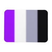 Flag für asexuelle Priese Magnet (Horizontal)