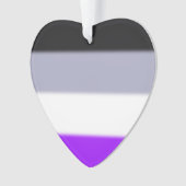 Flag für asexuelle Priese Ornament (Vorderseite)
