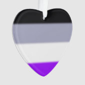 Flag für asexuelle Priese Ornament (Vorderseite)