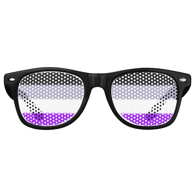 Flag für asexuelle Priese Partybrille (Vorderseite)