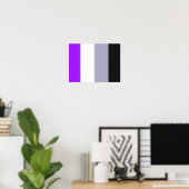 Flag für asexuelle Priese Poster (Heimbüro)