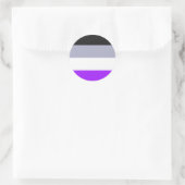 Flag für asexuelle Priese Runder Aufkleber (Tasche)