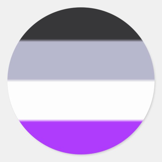 Flag für asexuelle Priese Runder Aufkleber (Vorderseite)