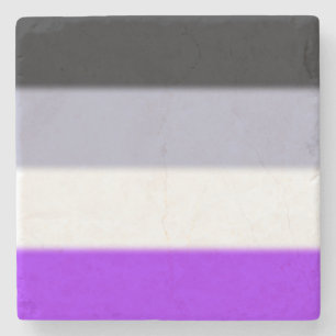 Flag für asexuelle Priese Steinuntersetzer