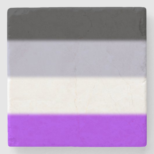 Flag für asexuelle Priese Steinuntersetzer (Vorderseite)