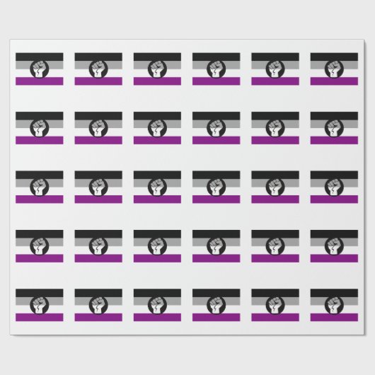 Flag für asexuelle Proteste Geschenkpapier (Flach)