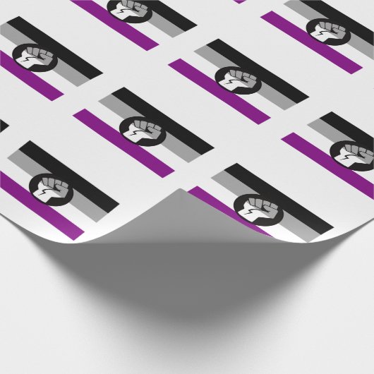 Flag für asexuelle Proteste Geschenkpapier (Ecke)