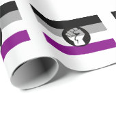Flag für asexuelle Proteste Geschenkpapier (Rolleneckpunkt)