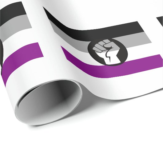 Flag für asexuelle Proteste Geschenkpapier (Rolleneckpunkt)