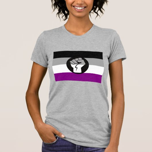 Flag für asexuelle Proteste T-Shirt (Vorderseite)
