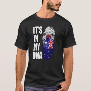 Flag für australisches und südkoreanisches Mix-DNA T-Shirt