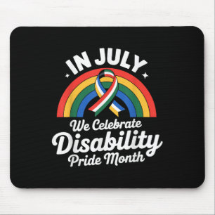 Flag für Behindertenpriesen Juli Mit Behinderung M Mousepad