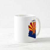 Flag für benutzerdefinierte Arizona-Staat Kaffeetasse (VorderseiteRechts)