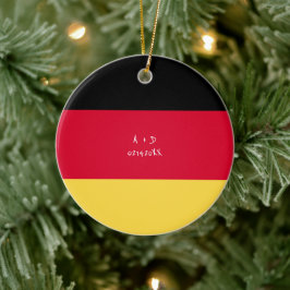 Flag für benutzerdefinierte Meldung Deutschland Keramik Ornament